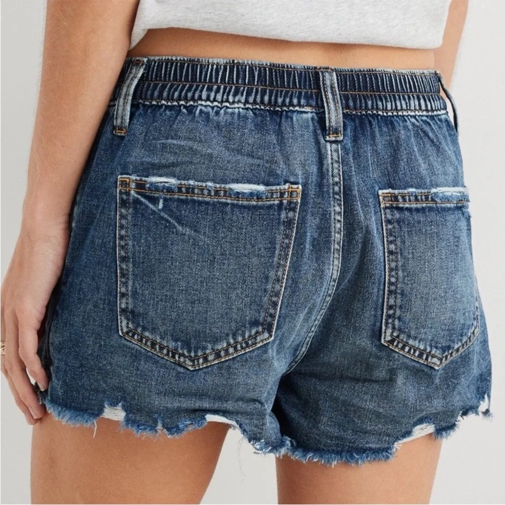 Aerie Daydream High Rise Denim Shorts - Picture 8 of 10